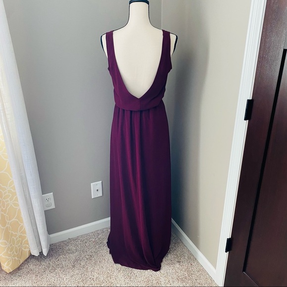Show Me Your Mumu Kendall Maxi Dress Maroon Sz Small - Picture 11 of 14